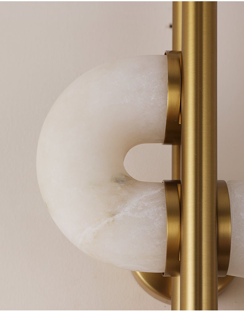Aurelia Dual Disc Alabaster Sconce