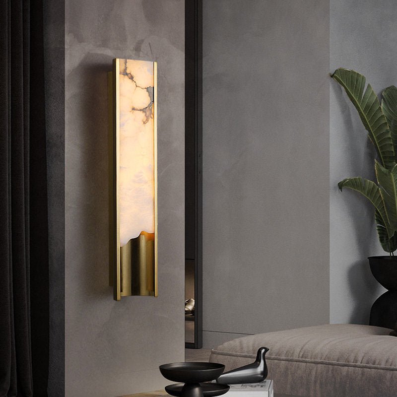 Aurelia Vein Alabaster Wall Light