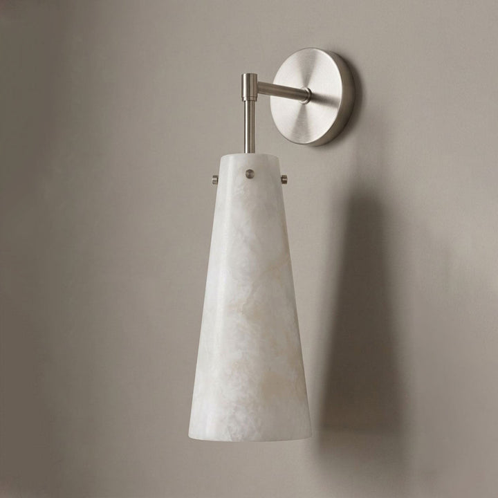 Aurelia Alabaster Cone Wall Sconce