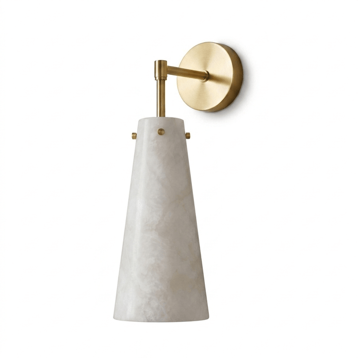Aurelia Alabaster Cone Wall Sconce