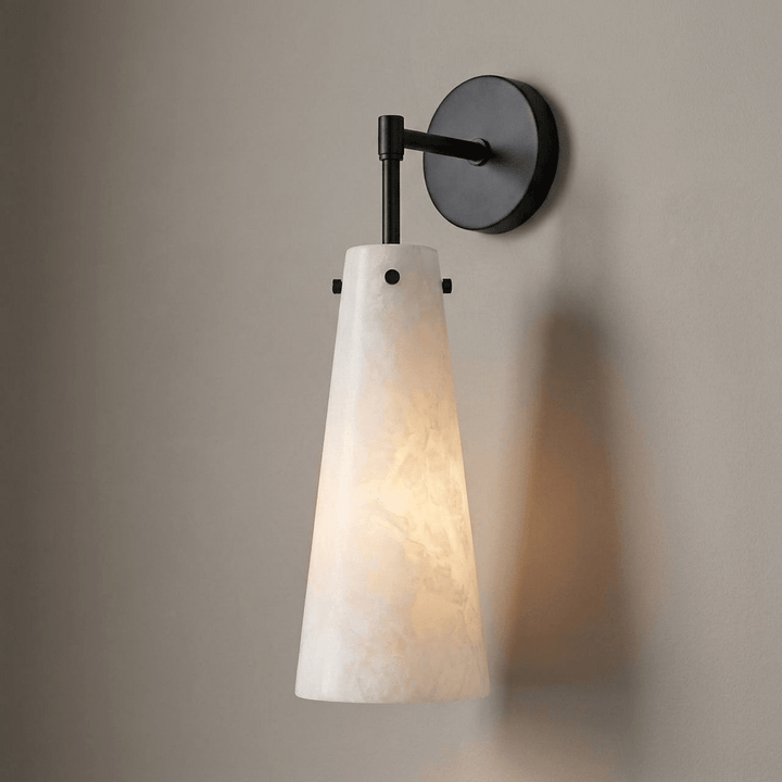 Aurelia Alabaster Cone Wall Sconce