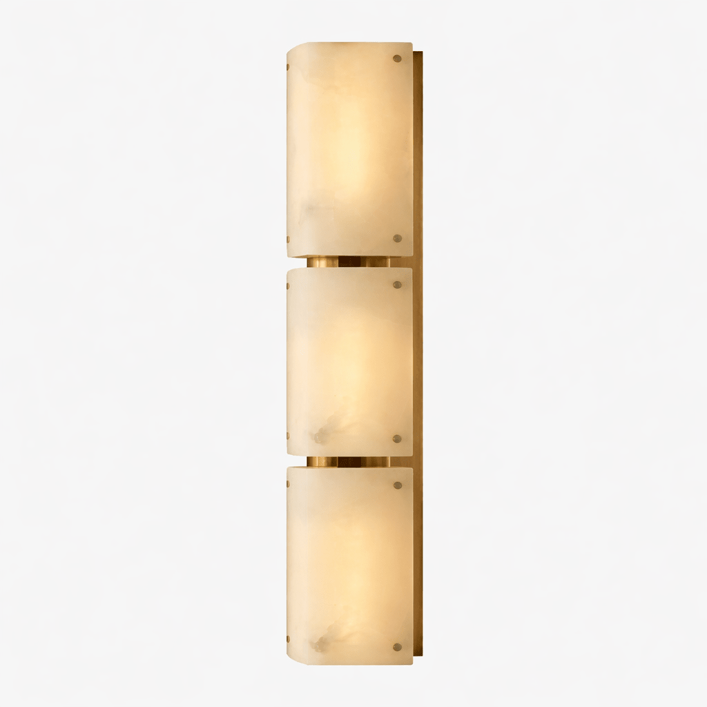 Aurelia Double Panel Alabaster Wall Light