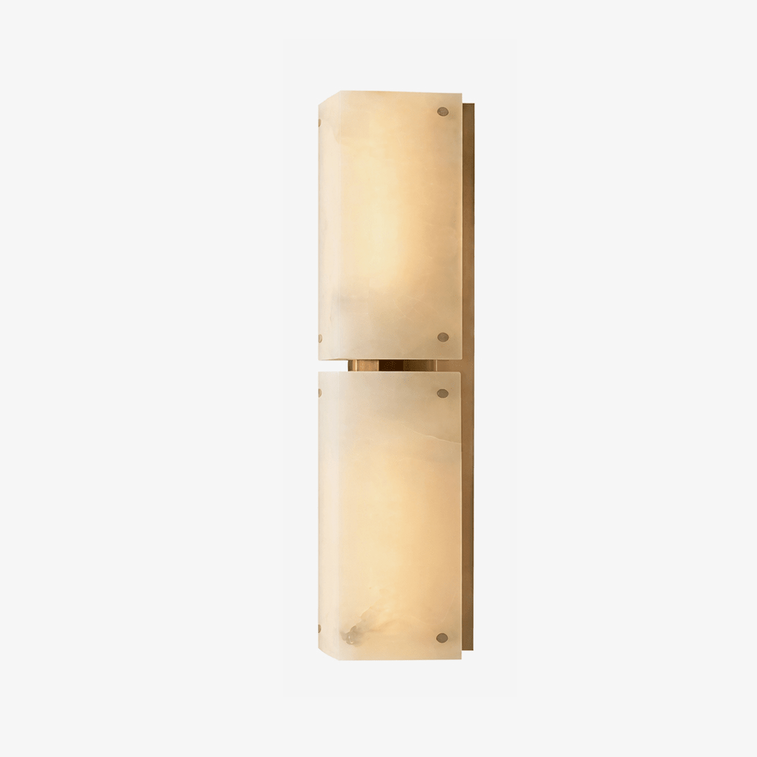 Aurelia Double Panel Alabaster Wall Light