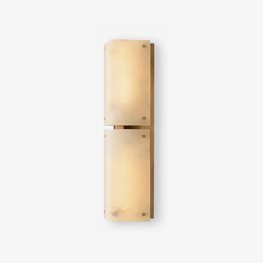 Aurelia Double Panel Alabaster Wall Light