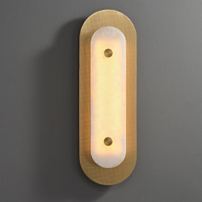 Aurelia Perforated Alabaster Wall Sconce