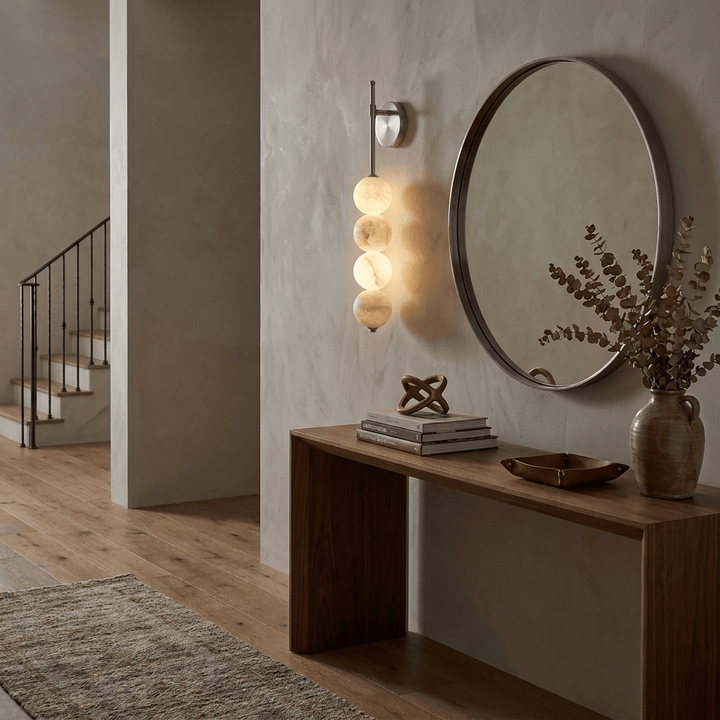 Aurelle Alabaster Wall Sconce