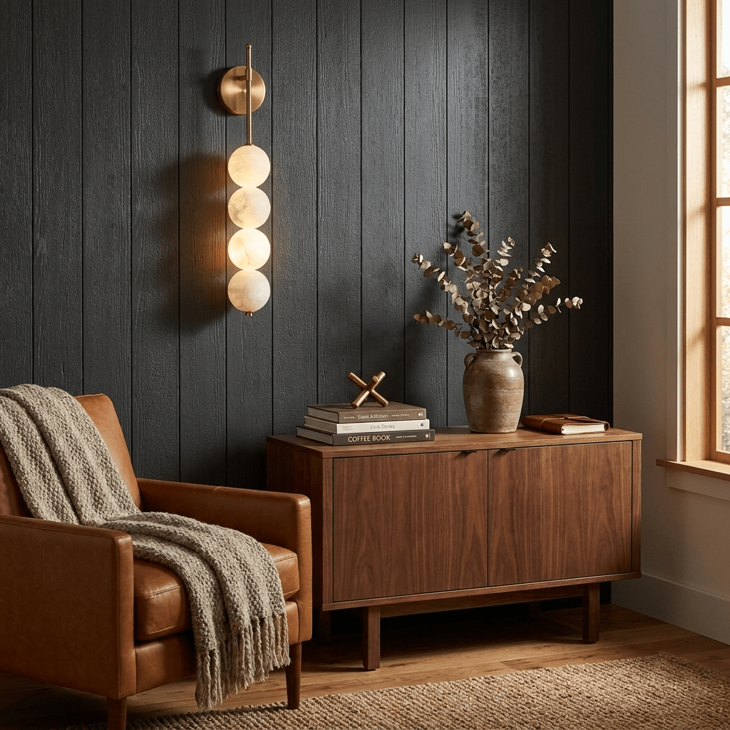 Aurelle Alabaster Wall Sconce