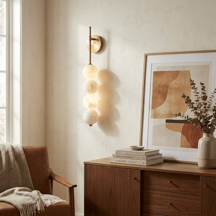 Aurelle Alabaster Wall Sconce