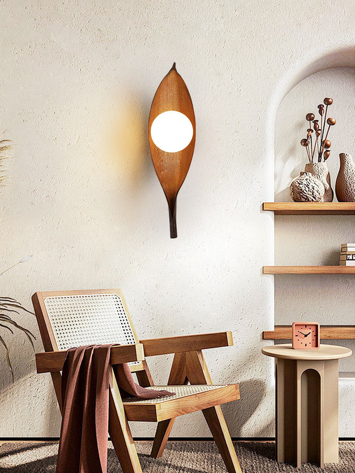 Aureo Leaf Glass Wall Lamp