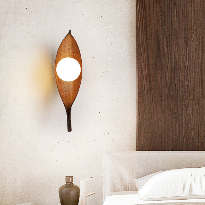 Aureo Leaf Glass Wall Lamp