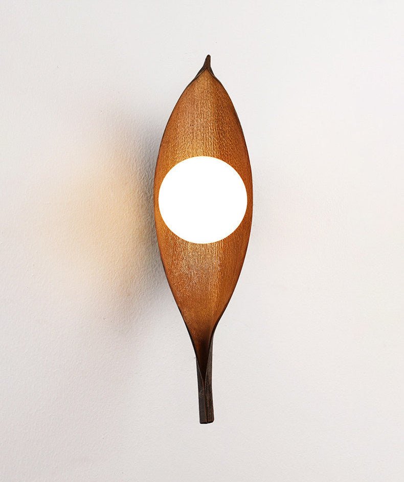 Aureo Leaf Glass Wall Lamp