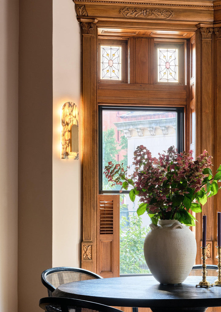 Aurevian Marble Wall Sconce