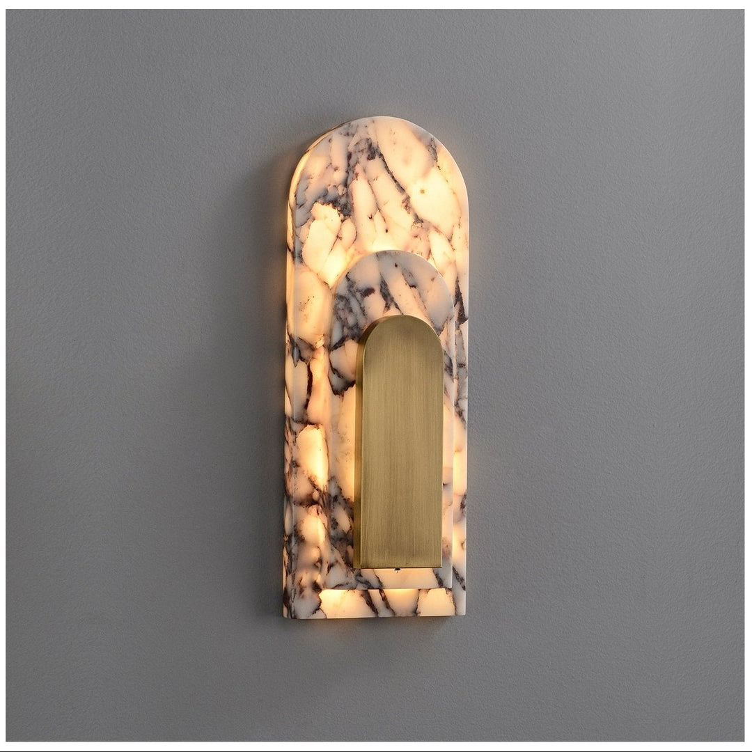 Aurevian Marble Wall Sconce