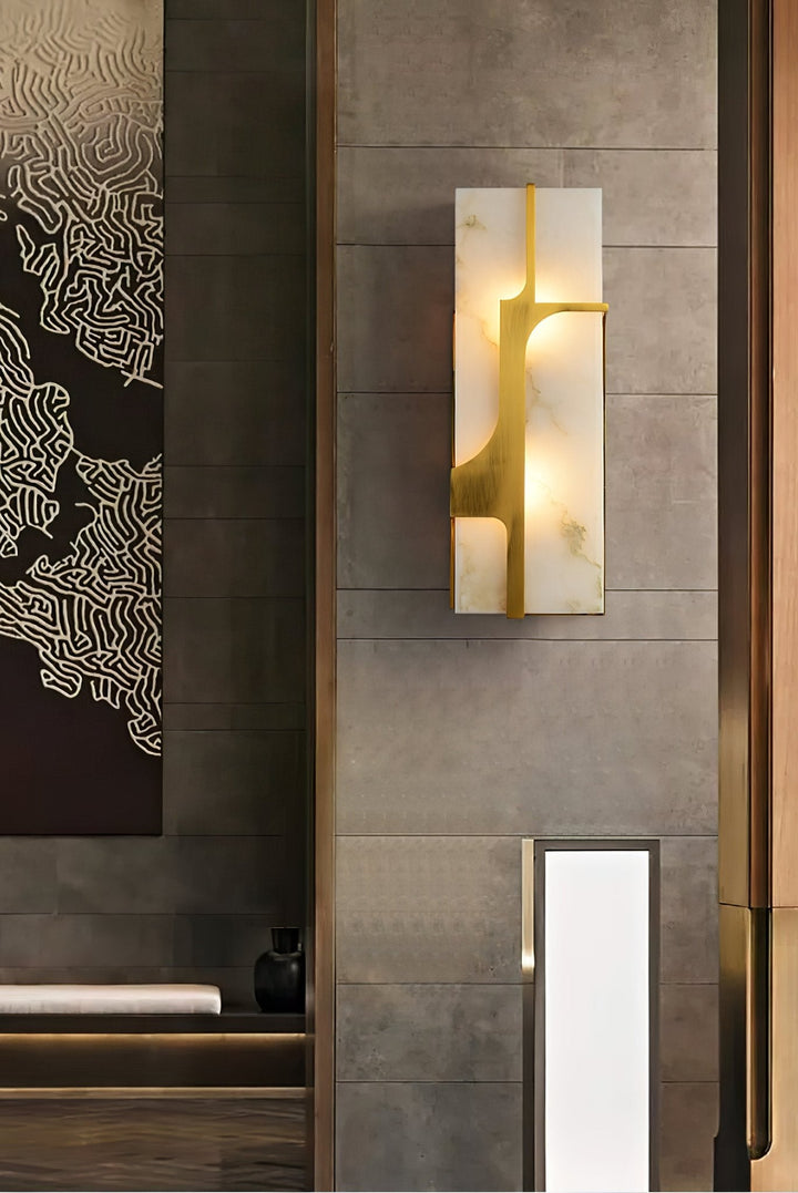 Aurevon Alabaster Wall Sconce