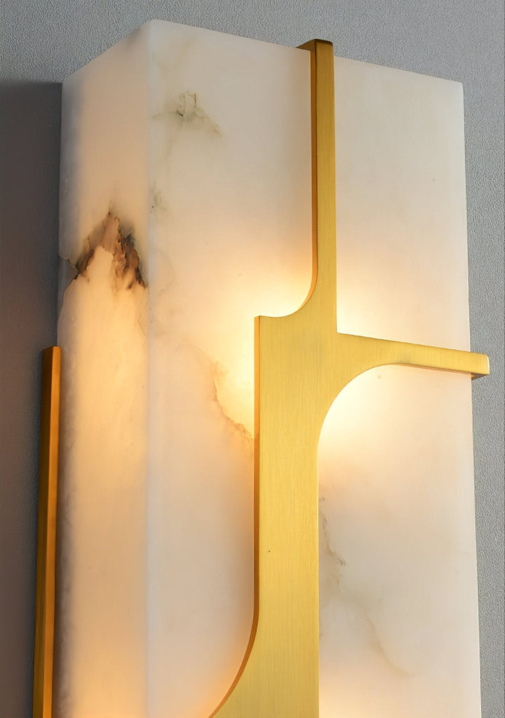 Aurevon Alabaster Wall Sconce