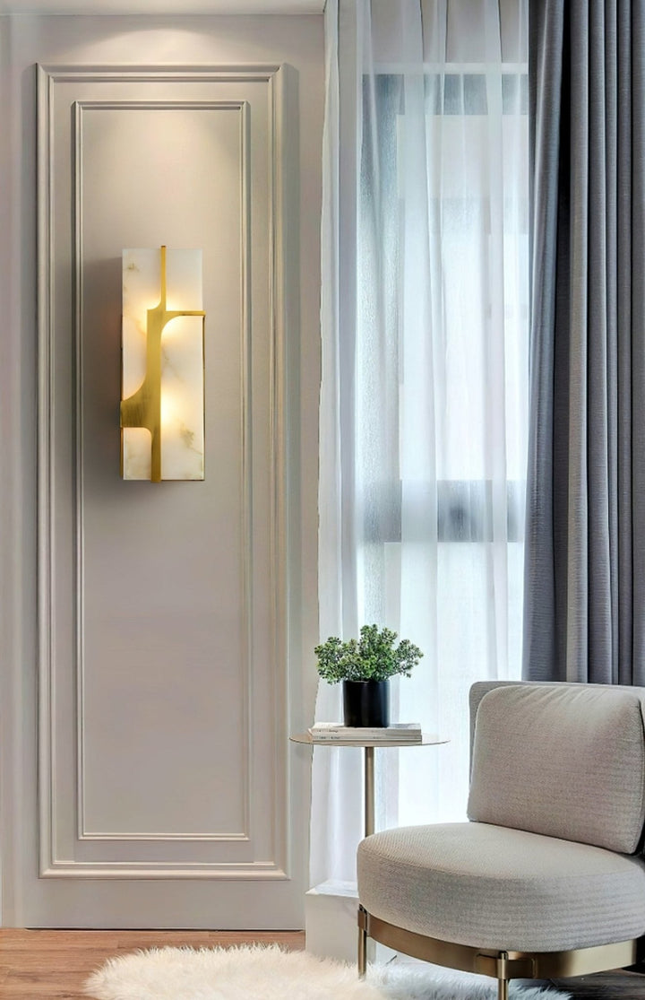 Aurevon Alabaster Wall Sconce