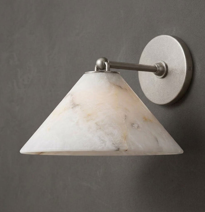 Aveline Alabaster Cone Wall Sconce