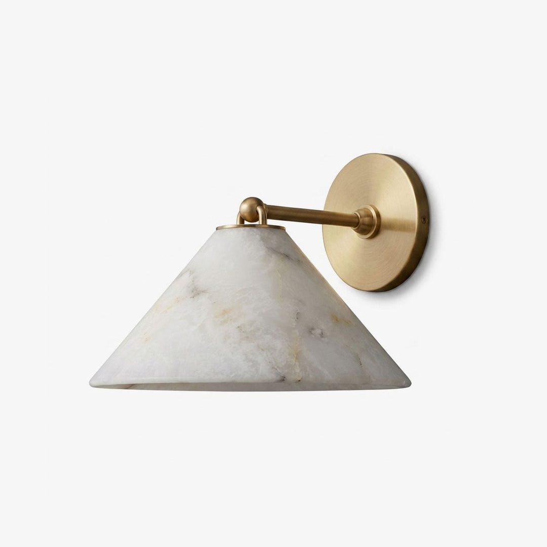 Aveline Alabaster Cone Wall Sconce