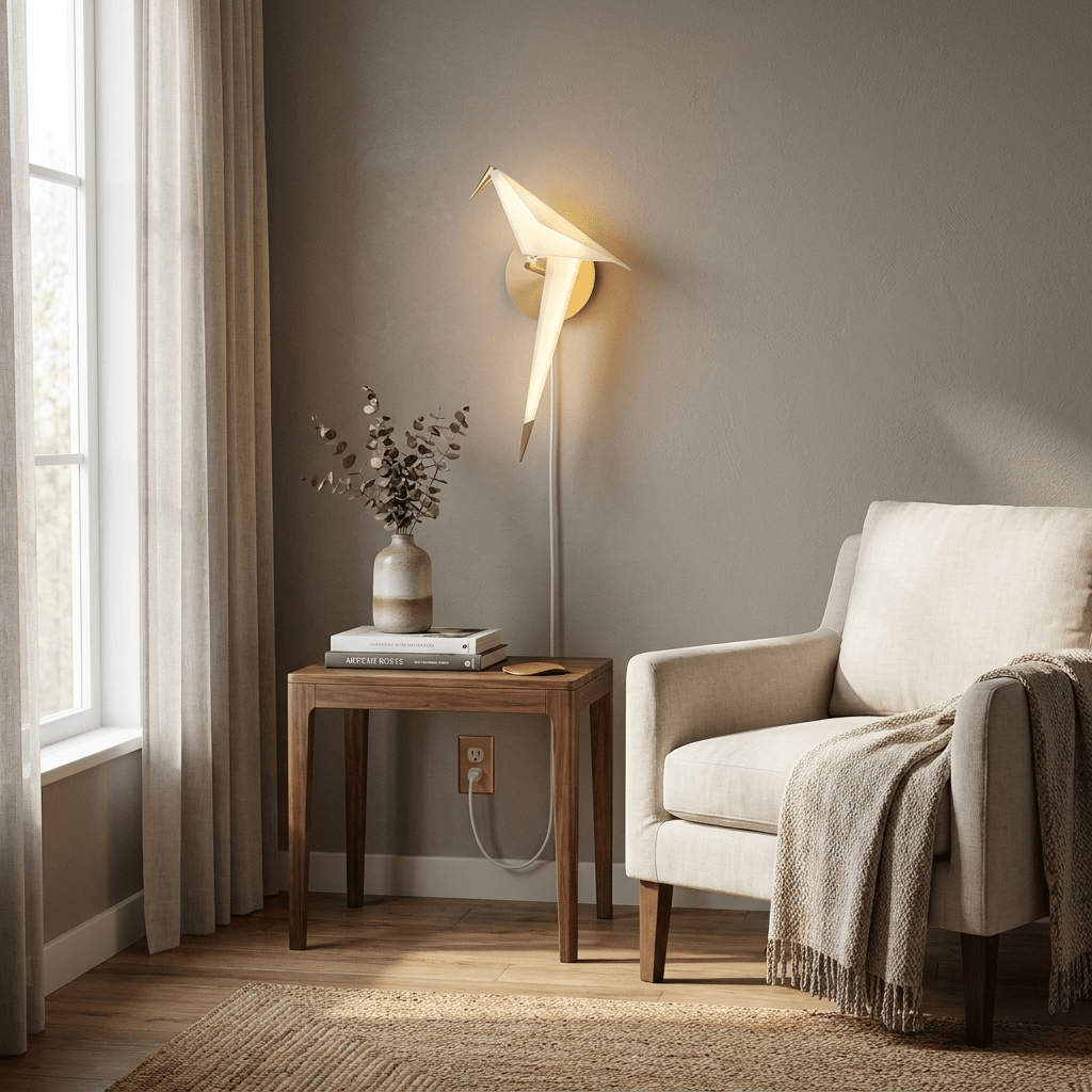 Avian Serenity Plug-in Wall Lamp