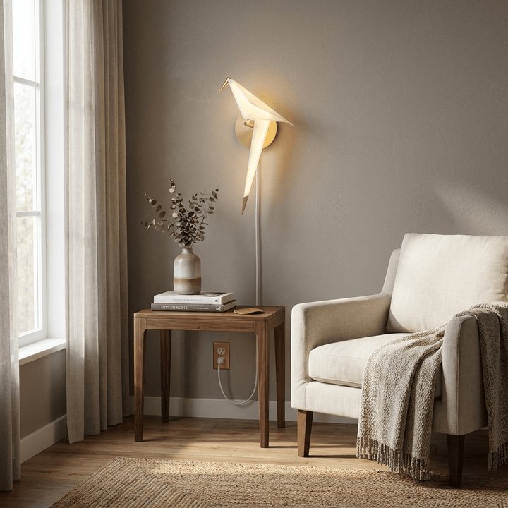 Avian Serenity Plug-in Wall Lamp