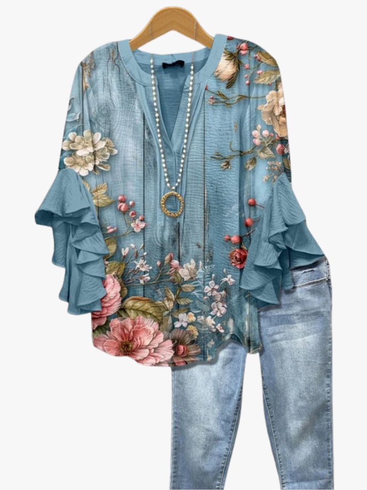 BLOUSE MET VOLANTEN VOOR VROUWEN