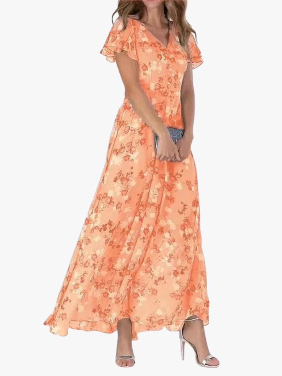 ZOMER BLOEMEN MAXI-JURK VOOR VROUWEN
