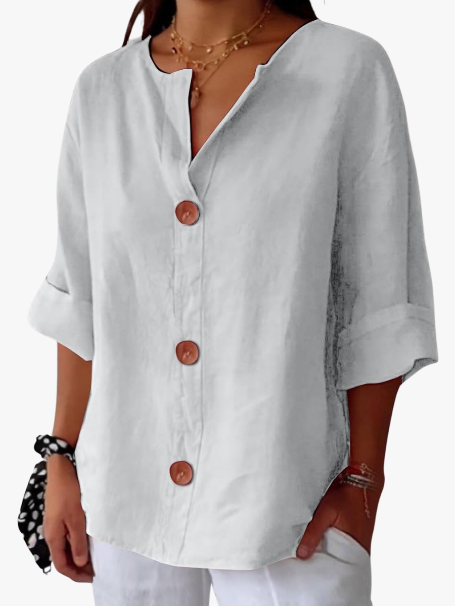 SHIRT MET V-HALS VOOR VROUWEN