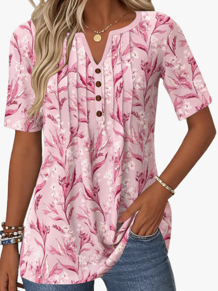 CHIQUE ONTSPANNEN BLOUSE MET V-HALS VOOR VROUWEN