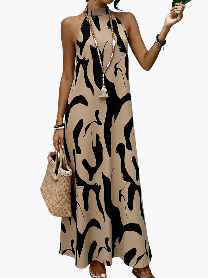 MAXI HALTERJURK CHIC VOOR VROUWEN
