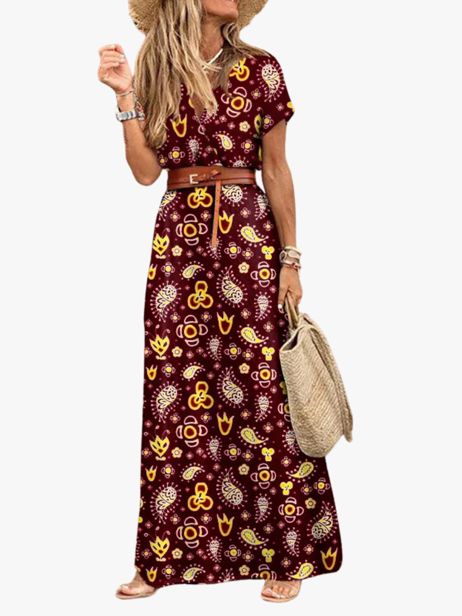 BEDRUKTE JURK VOOR VROUWEN
