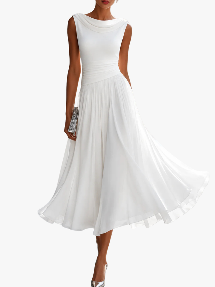 ELEGANTE CHIQUE MIDI JURK VOOR VROUWEN