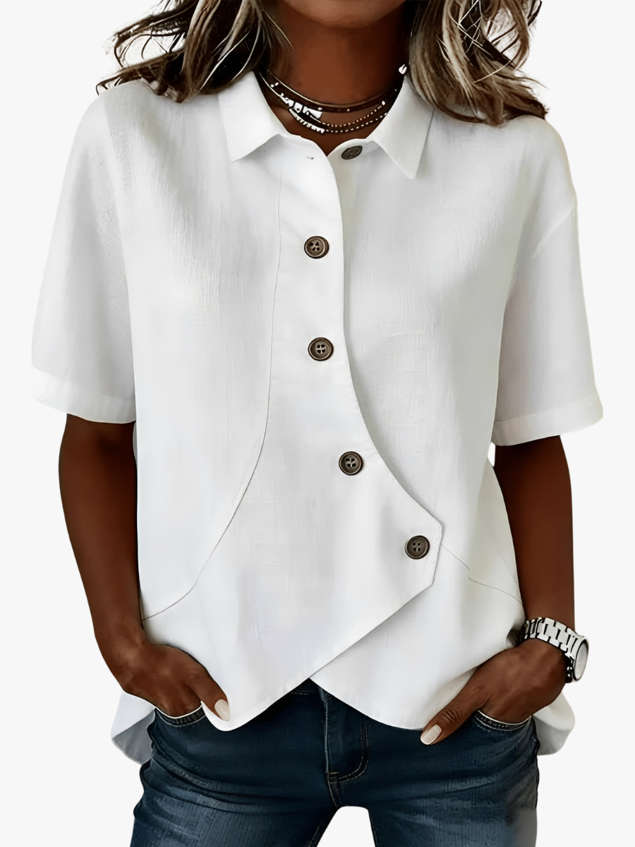 LINNENMIX SHIRT VOOR VROUWEN