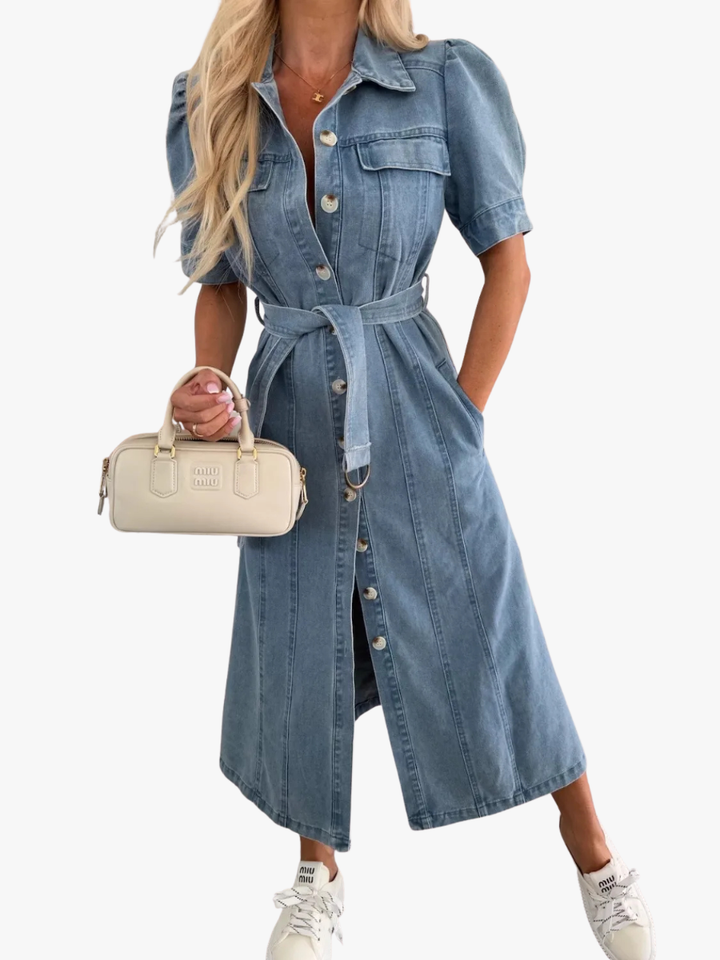 DENIM SHIRTJURK VOOR VROUWEN
