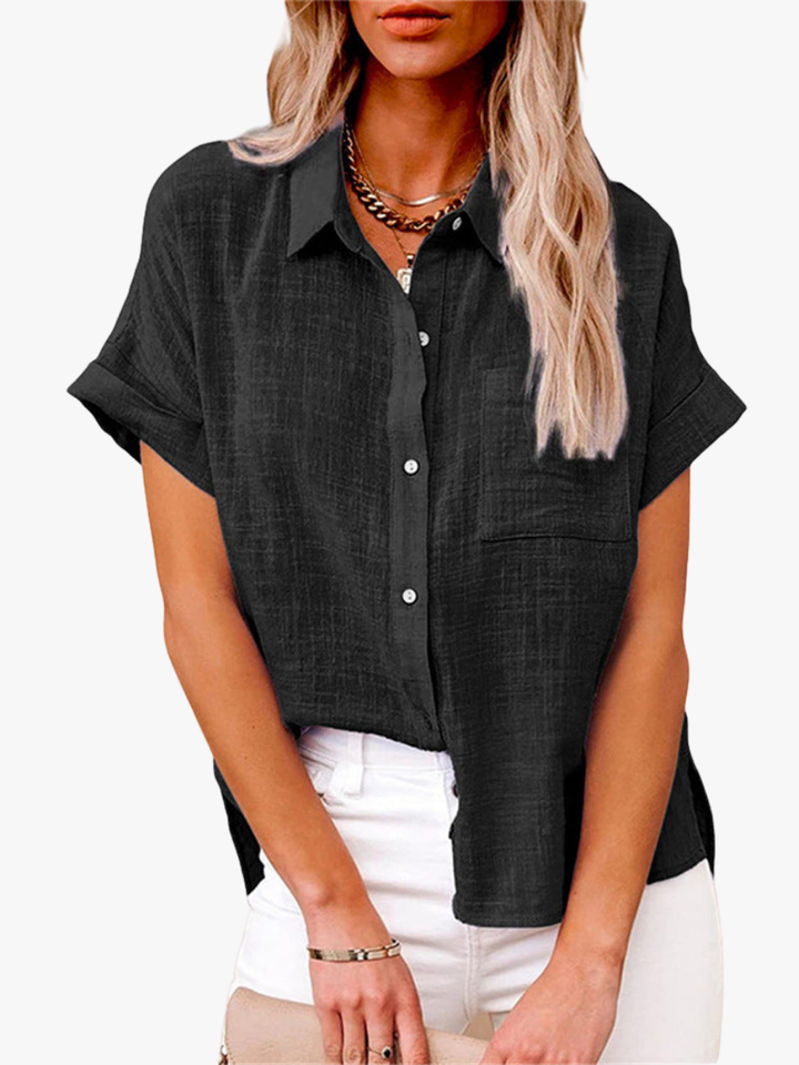 BLOUSE VAN LINNEN VOOR VROUWEN