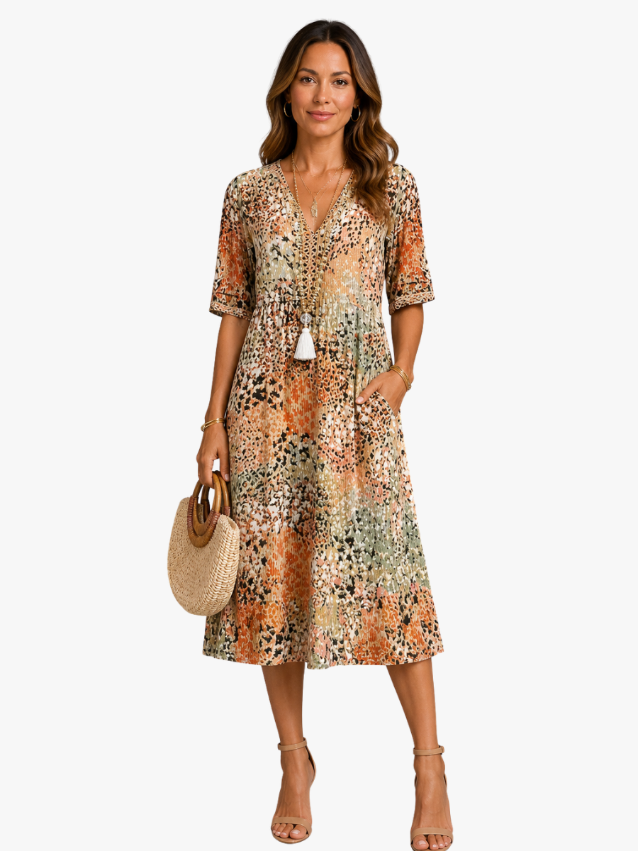 CHIQUE MIDI JURK VOOR VROUWEN