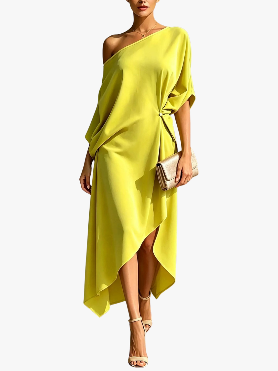 ASYMETRISCHE CHIC JURK VOOR VROUWEN