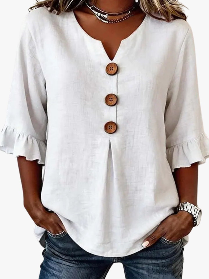 ROMANTISCHE BLOUSE MET RUFFLES VOOR VROUWEN