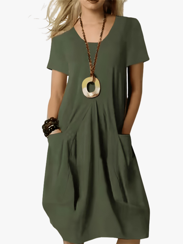 CHIQUE ELEGANT MIDI JURK VOOR VROUWEN