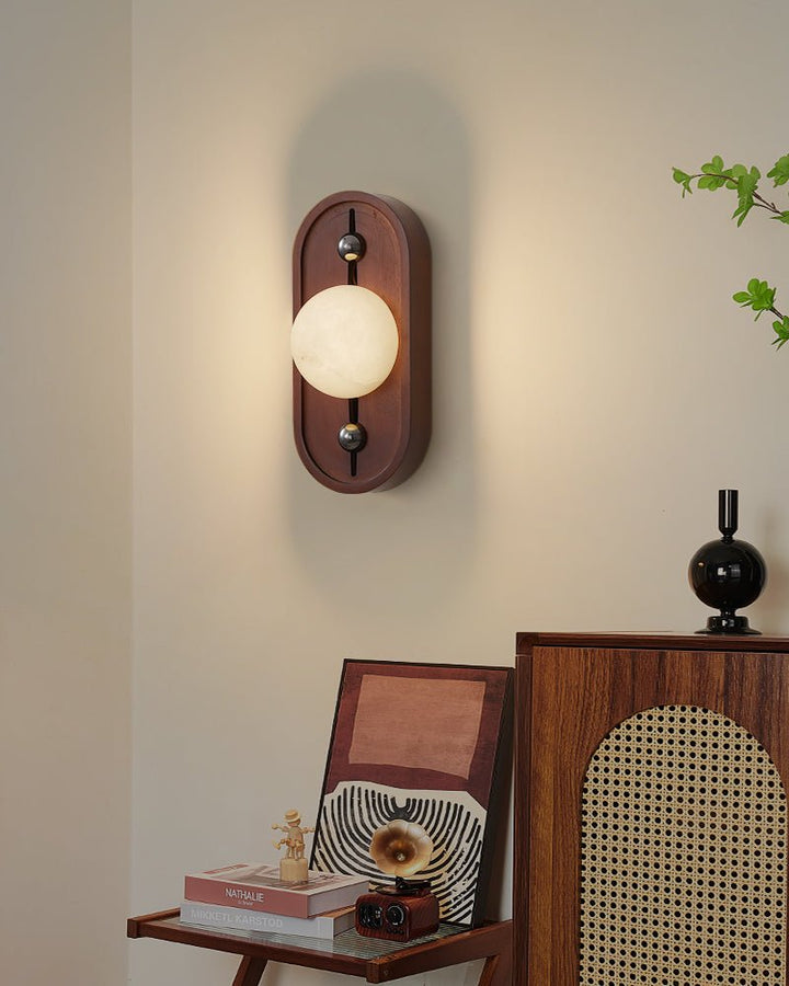 Bezel Alabaster Wall Lamp