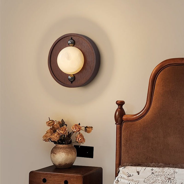 Bezel Alabaster Wall Lamp