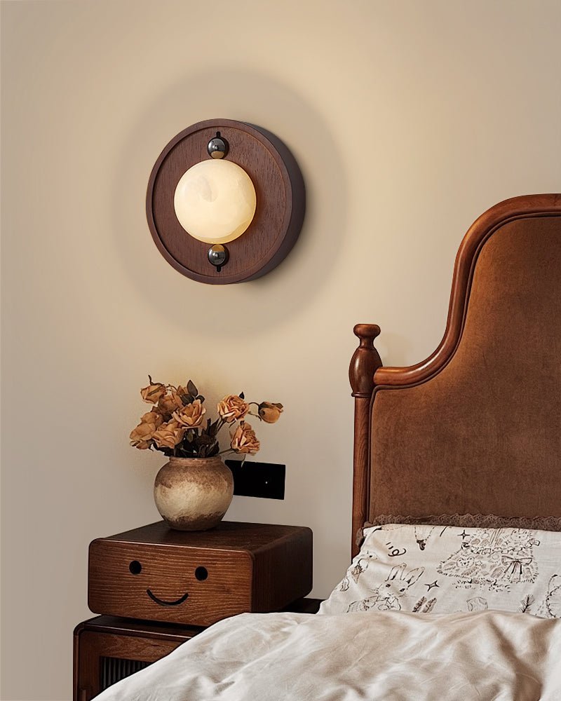 Bezel Alabaster Wall Lamp