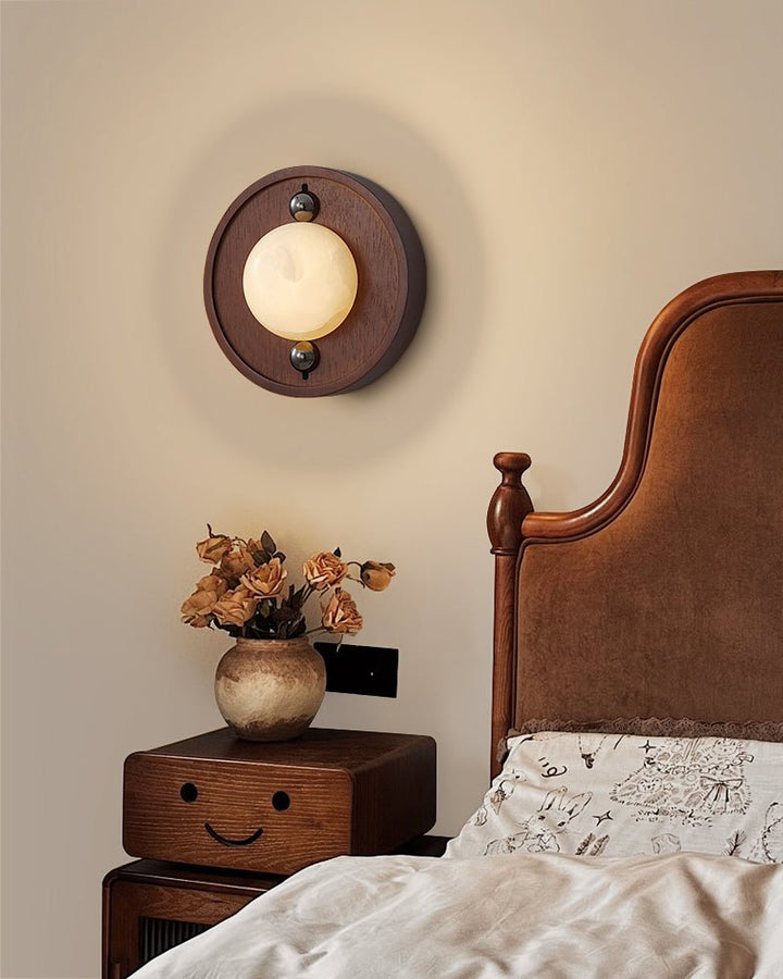 Bezel Alabaster Wall Lamp