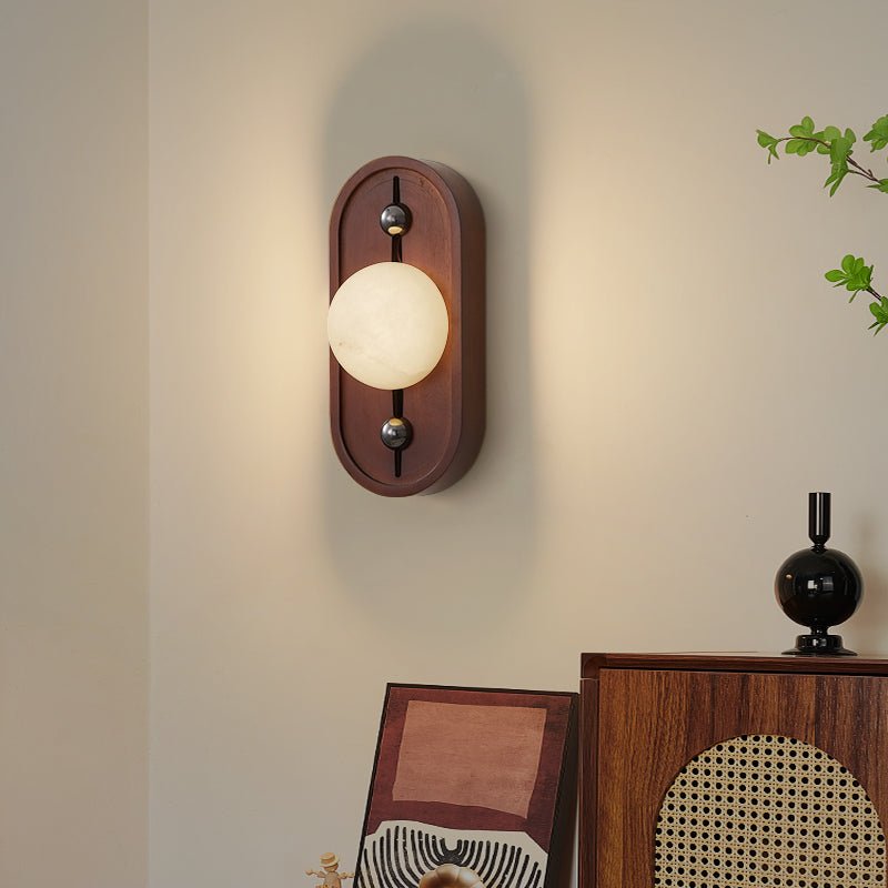 Bezel Alabaster Wall Lamp
