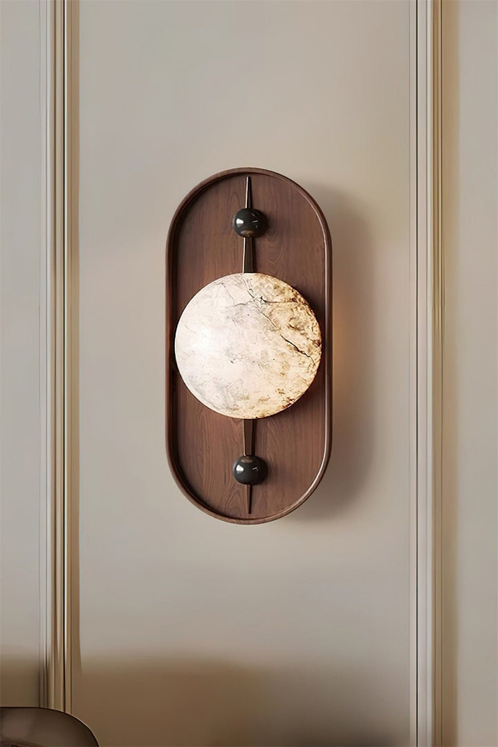 Bezel Alabaster Wall Lamp