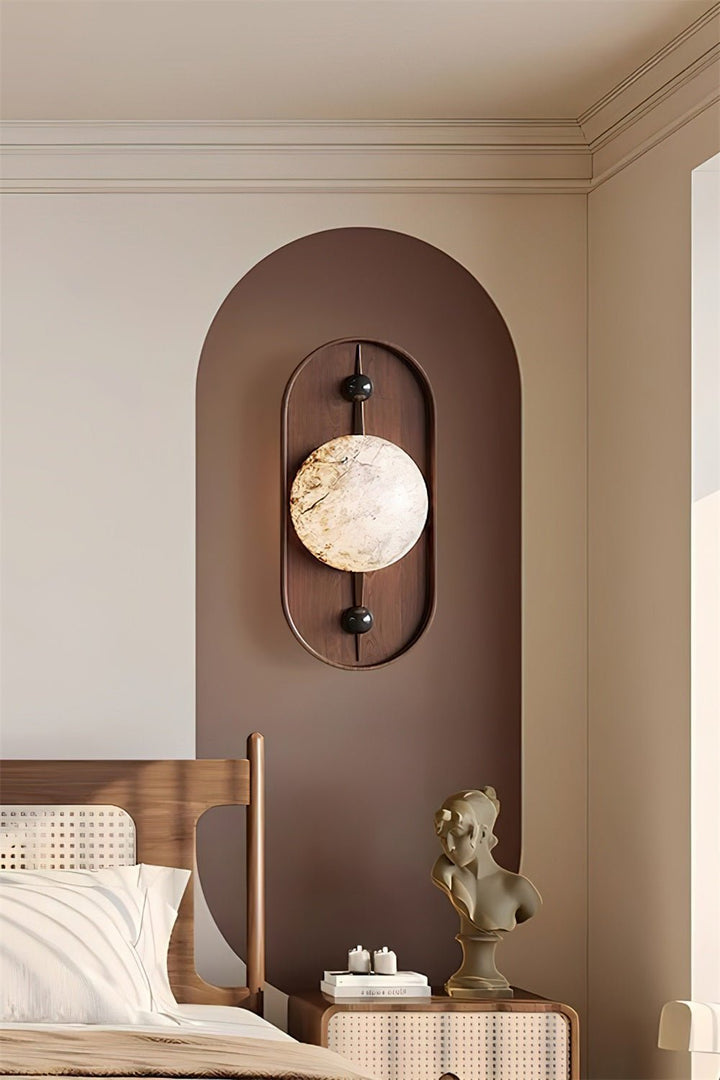 Bezel Alabaster Wall Lamp