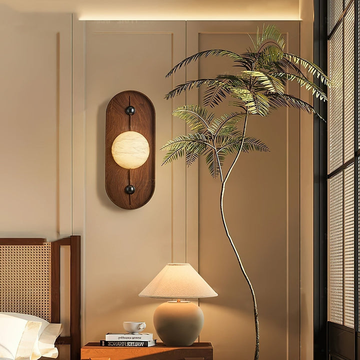 Bezel Alabaster Wall Lamp