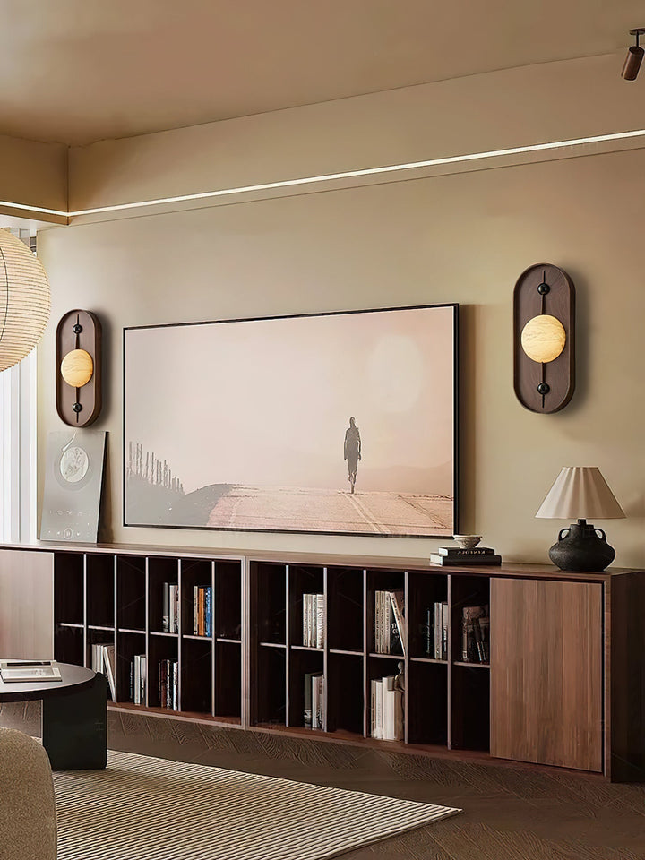 Bezel Alabaster Wall Lamp
