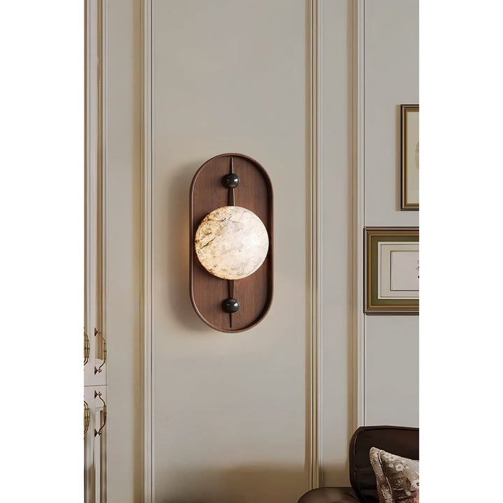 Bezel Alabaster Wall Lamp