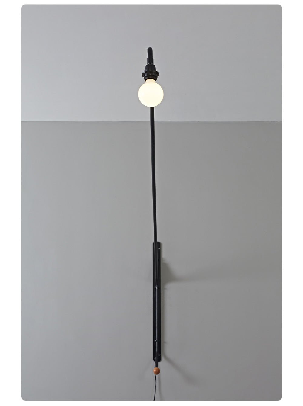Black Long Arm Wall Lamp