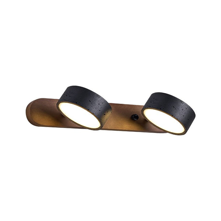 Black Travertine Duo Wall Light